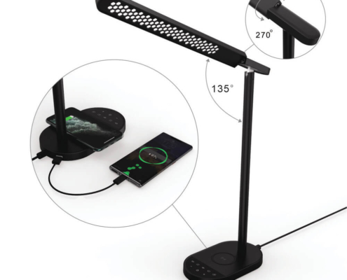 desk lamp with wireless charger